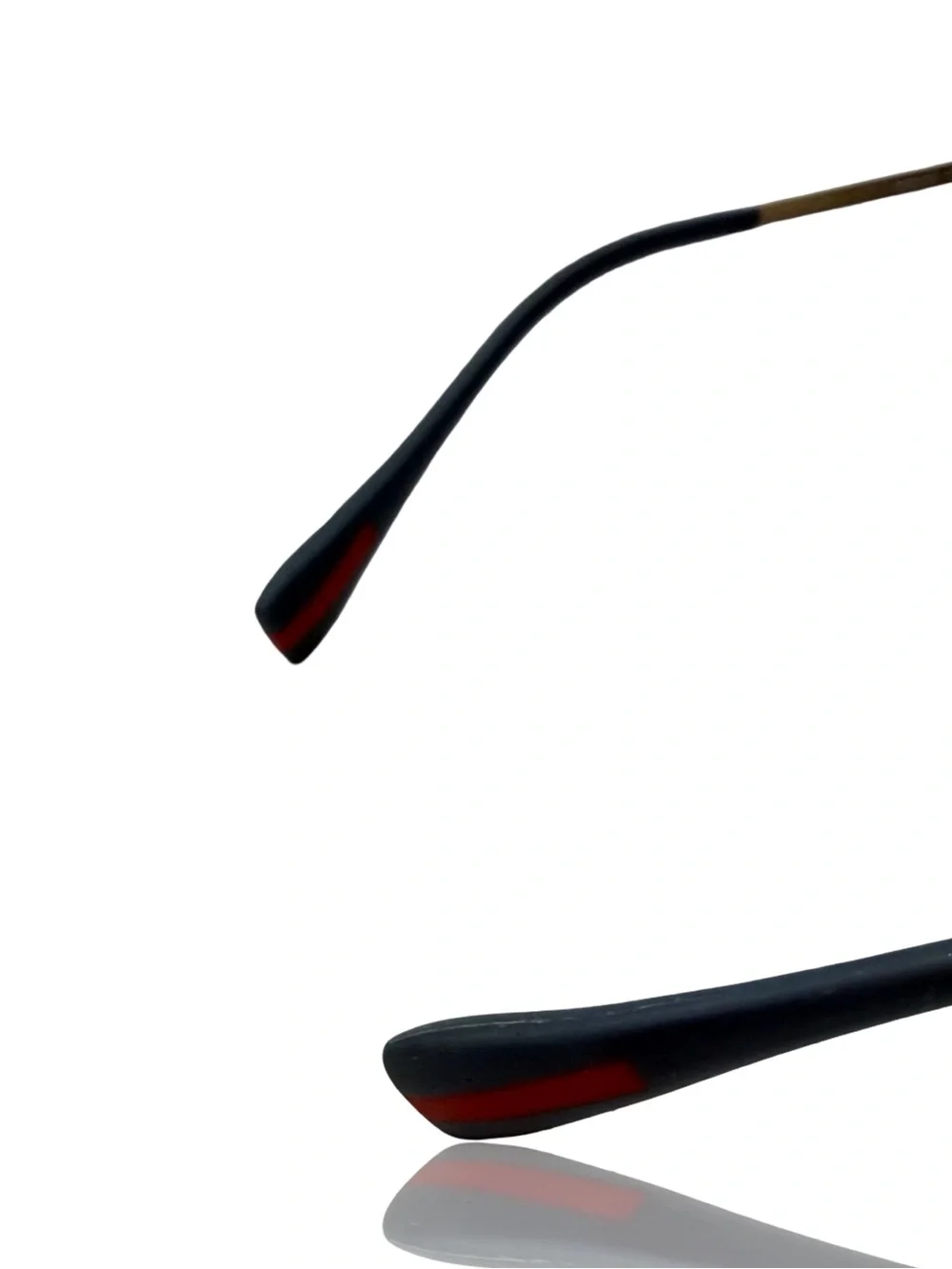 Prada Gold Tone Metal Eyewear Temple